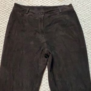 St. John Chocolate Suede Pants